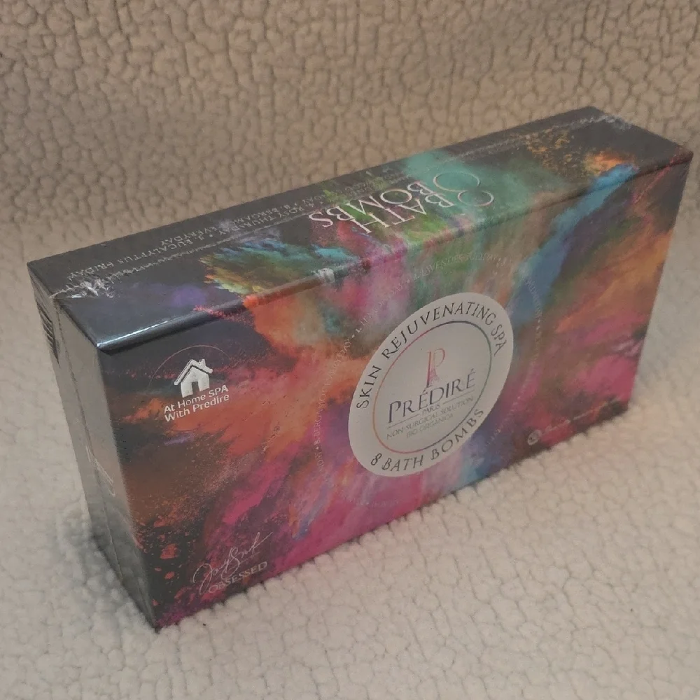 Prédiré Skin Rejuvenating Spa Bath Bombs,‎ Box Of 8, New In Box.